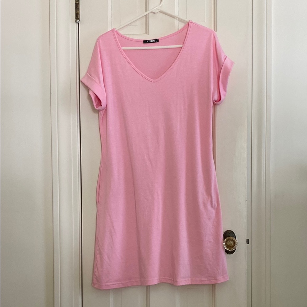 Pink Midi Dress - Picture 1 of 2